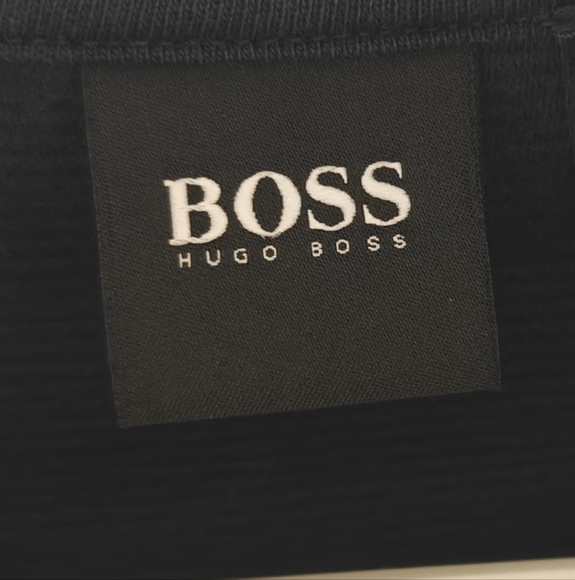 NWOT Hugo Boss Textor Quarter Zip Pullover Mens Small Sweater Navy Blue - Picture 10 of 11